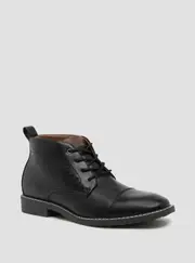 GUESS Men's Black Tivey Ankle Boots Size: 12