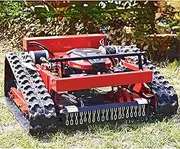 Intelligent Grass Cutting Machine with Gasoline, Robotic and Remote Control Four-Stroke Gasoline Grass Cutter, 7.5/HP Power, Tracked Lawn Mower with Up to 30° Climbing Ability, Lawn Care Equipment