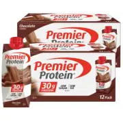24x Premier Protein Shakes Chocolate Drink 30g Protein Muscle Weightloss Low Fat