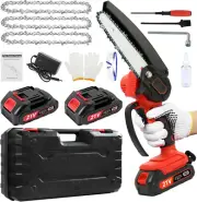 TFMOJHST Super Saw Mini Chainsaw Cordless 6 inch,Mini Electric Chainsaw Cordl...
