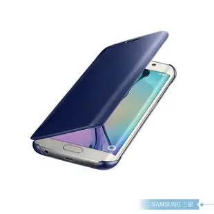 Samsung三星 原廠Galaxy S6 edge G925專用 全透視鏡面感應皮套 Clear View 智慧側掀