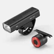 RockBros Cycling Bike Front & Rear Lights Set Bicycle USB Headlight LED Tailight