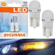 Sylvania LED Light 194 T10 Amber Orange Two Bulbs License Plate Tag Replacement