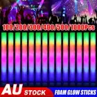 500/1000X LED Glow Sticks Light Up Flashing Foam Stick for Concert Wedding Party