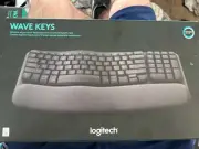 Logitech Wave Keys, Wireless Economic Keyboard Cushioned Palm rest. NEW, SEALED