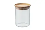 Simply Glass and Olive Wood Canister