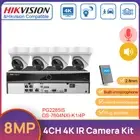 Hikvision AcuSense 4K NVR 4CH 8MP POE MIC IR Home Security Camera System HDD Kit