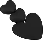 3pcs Box Charging Cable Accessories Cable Lines Case Decal Cable Protector Heart Charm Embellishments for Crafts Hearts Data Lines Protective Case Decal Black Resin