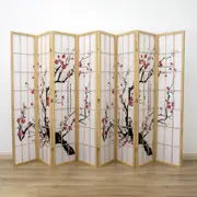 Cherry Blossom Room Divider Screen Natural 8 Panel