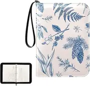 [Joisal] Christmas Vintage Style Card Binder Holder 4-Pocket Card Storage Fits 400 Cards for Baseball Card, Football Card