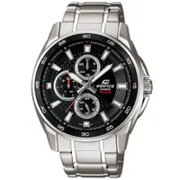 在飛比找蝦皮商城優惠-【CASIO】EDIFICE 經典直條紋裝飾造型三眼指針錶(