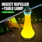 Mosquito Repellent Fan Light Table Lamp Portable Desk Top Flies Spinner