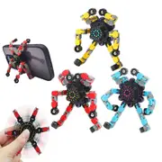 3Pcs Fidget Spinner Toys Transformable Mechanical Gyro Toys Stress Relief Toy for Kids and Adults Random Color