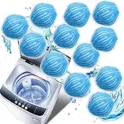 Pet Hair Remover for Laundry, 12 PCS Reusable Hair Catcher,Pet Hair Remover Balls for Washing Machine Reusable Hair Catcher for Dogs and Cats, 12Pcs