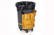 12-16 Gal Hvywt Can Liners, 16W X 9D X 30L, Black Poly, 4 Ml-Cs of 150 Bags