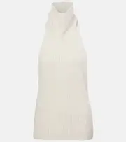 [Lisa Yang] Lisa Yang Maddie open-back cashmere top XS beige
