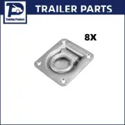 8 x Trailer Lashing Ring Loop Tie Down Anchor Point Tray Box Recessed 900kg