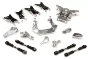 Silver CNC Machined Suspension Upgrade Kit for Traxxas 1/10 Nitro Slash 2WD