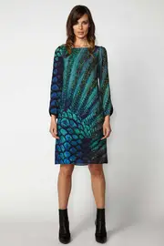Blair Reptile Print Shift Dress--VER-BRPSD