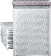 YZDAUD Bubble Mailers,Poly Padded Envelopes, Self Seal Waterproof Shipping Envelopes, Cushioned Shipping Bags for Mailing, Packaging, Books, Clothes, Makeup Supplies(White, 23 * 33cm-24Pcs)