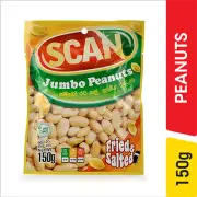 SCAN JUMBO PEANUTS 80g,150g Fried Salted and chilli High Quality Sri Lanka.