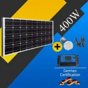 21V 400W Fixed Solar Panel Kit Mono Generator Caravan Camping Charger Controller