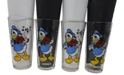 Pepsi Walt Disney Glasses Donald Duck w Nephews 1978 Collector Series 4 Numbered