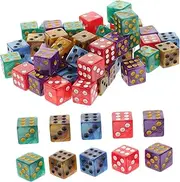 CIYODO 50pcs Dice Set Party Game Dice Acrylic