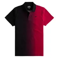在飛比找Yahoo奇摩購物中心優惠-Hollister HCO 短袖 polo 紅黑色 2078