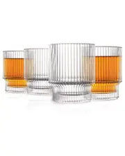Fifth Avenue Set Of 4 Old Fashioned Glasses