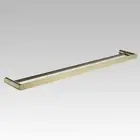 Esperia Brushed Yellow Gold Double Towel Rail 800mm