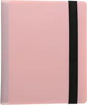 Toddmomy 1 Book Trading Card Binder Album with Card Binder Holder Sleeves Trading Card Collector Album Cards Protector Pockets Folder Photocard Organizer Pink