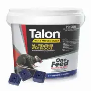 Selleys TALON WAX BLOCKS 1kg Kill Rat Mouse Mice Bait Poison Blocks No Mess