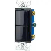 Eaton 2-Switch 15-Amp Single Pole Black Indoor Rocker Light Switch