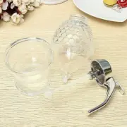 Honey Jar Juice Pot Dispenser 200ML Container Transparent Syrup Storage Bottl CR