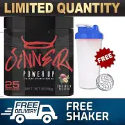SINNER POWER UP PRE WORKOUT 25 SER || C4 HIGH ENERGY BOOST POWER PUMP WAR