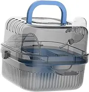 Travel The Transparent Hamster House, Portable Hamster Cage with Handle, Pet Transport Cage for Mouse Rats