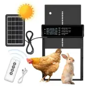 Automatic Chicken Coop Door Solar Powered Chicken Door with Timer & Light Sen...