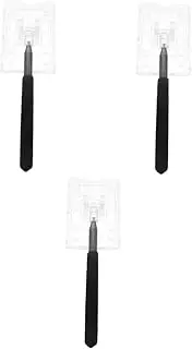 MUCKLILY 3pcs Telescopic Parking Card Holder Rod Durable Automotive Payment Sign Holder for Swiping Compact Portable Design for Residential and Shopping Centre Use