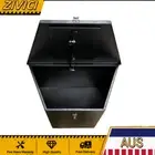 Black 870Lx500Wx450Hmm Heavy Duty Aluminium Caravan Trailer Tool Box Top Open
