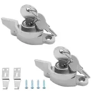 2X Security Windows Lock Sash Jammer with Keys door handle Crescent-Type Rght