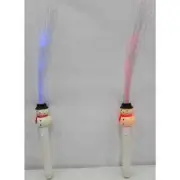 Fiber Optic Snowman 4 Mode Multi Color Light Hand Held Push Button 15 Inches NOS