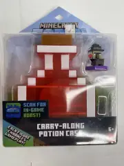 Minecraft Earth Carry Along Orange Potion Case with Tiny Witch