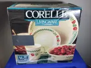 NEW in Box Vintage Corelle FARM FRESH Apple Design 17 pc Dinnerware Set 276