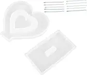 OSALADI 1 Set Decor Photo Frame Epoxy Resin Silicone Epoxy Molds Epoxy Molds Silicone Heart Silicone Mold Silicone Mold Kit Flexible Silicone Molds DIY Mold Picture Frame Silica Gel Crafts