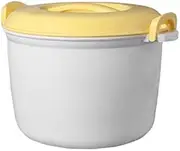 Lobamop Portable Microwave Rice Cooker Multifunction Steamer 2800ml Insulated Lunch Box Steam Equipment for Microwave