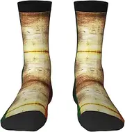 [JEJEA] Irish Flag print Socks For Men and Women Men's Moisture Control Crew Socks Gifts For Golf, Hunting, Camping