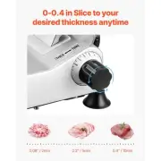 Electric For Meat Slicer 250mm 180W Deli Food Slicer for Bread Cheese and Meats
