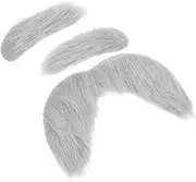 Halloween Party Essentials: Self Adhesive Fake Eyebrows Beard Set DIY Costume Fun Unique Mustache Eyebrows for Men