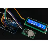 在飛比找蝦皮購物優惠-Arduino漂亮大字型LCD時鐘，使用DS1302模組